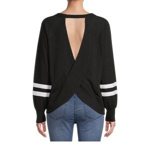 Black Open Back Pullover Lightweight Juniors Size XL